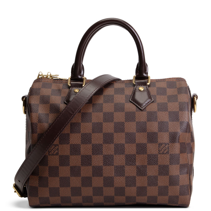 LOUIS VUITTON Speedy 25 Bandouliere Damier Ebene