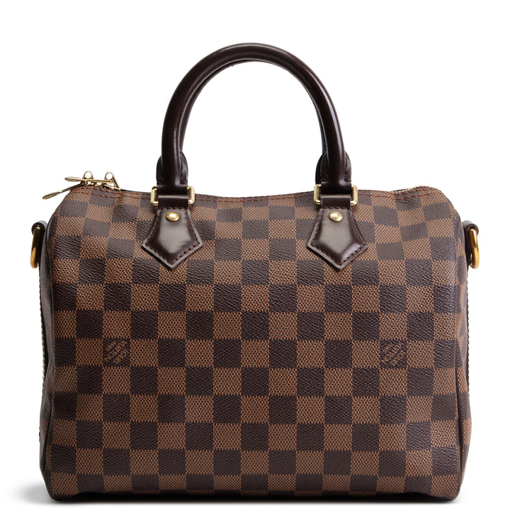 LOUIS VUITTON Damier Ebene Speedy Bandouliere 25