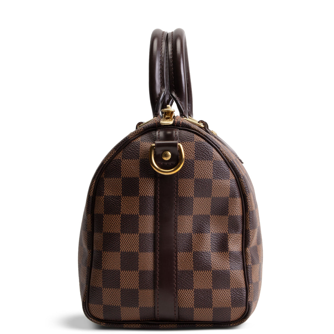 LOUIS VUITTON Damier Ebene Speedy Bandouliere 25