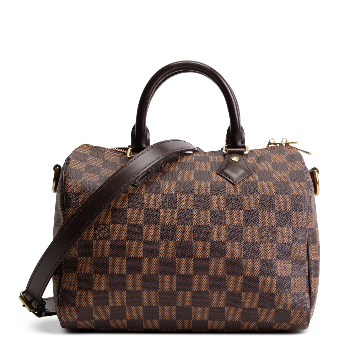 LOUIS VUITTON Damier Ebene Speedy Bandouliere 25