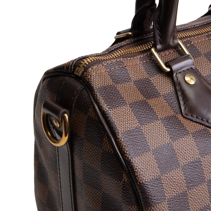 LOUIS VUITTON Damier Ebene Speedy Bandouliere 25