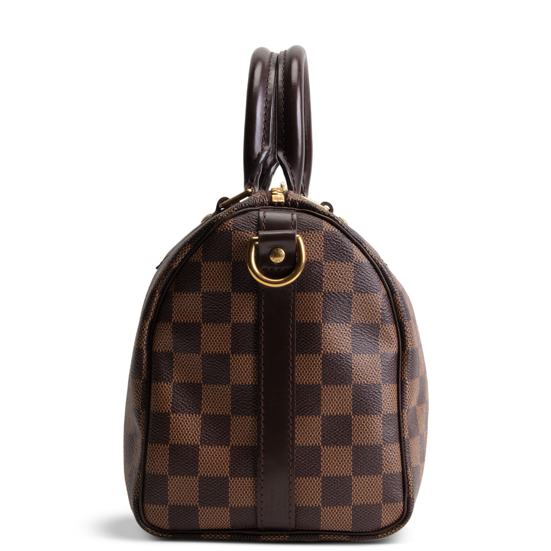 LOUIS VUITTON Damier Ebene Speedy Bandouliere 25