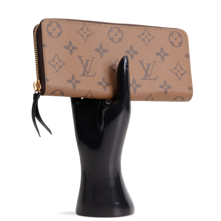 LOUIS VUITTON Monogram Reverse Clemence Wallet