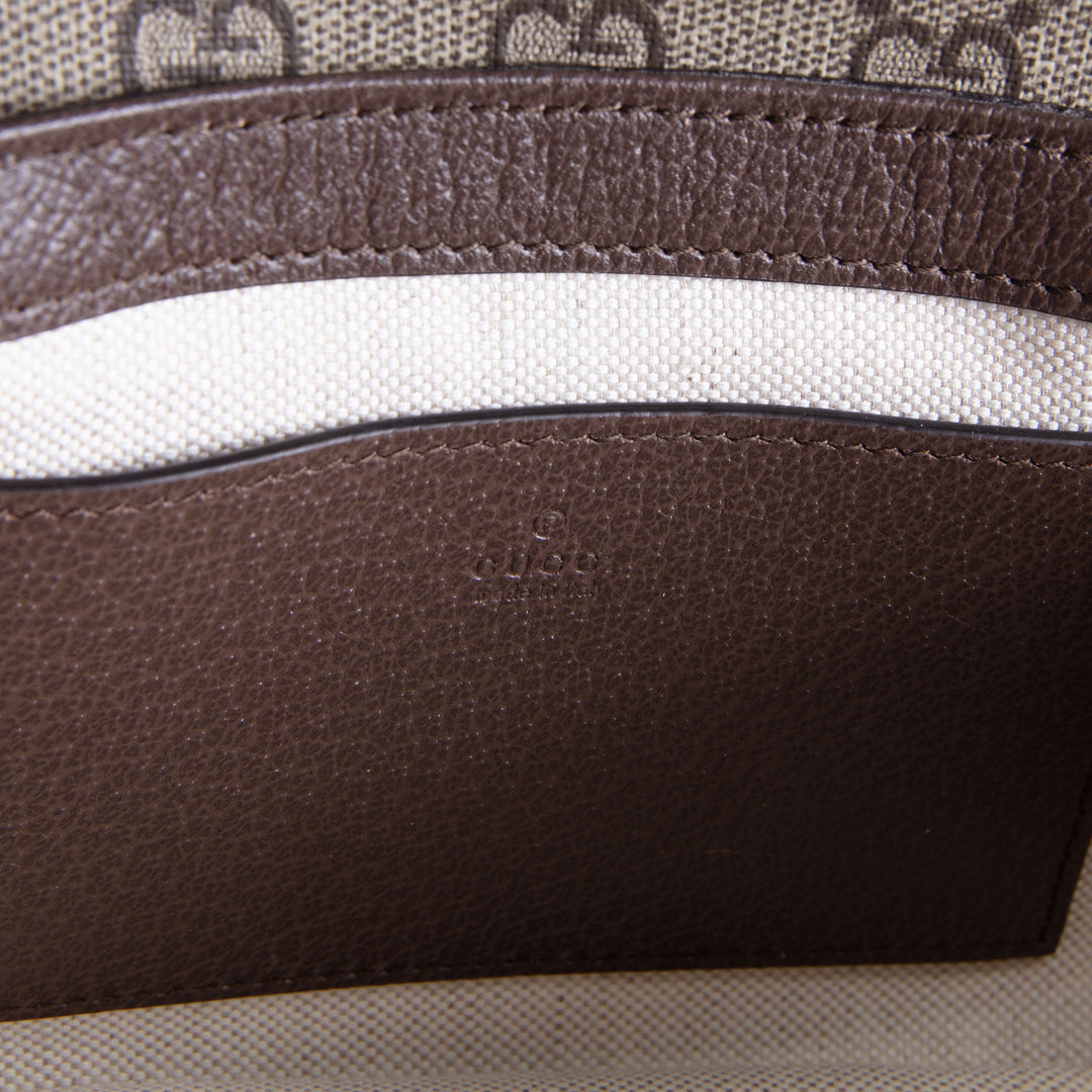 GUCCI GG Supreme Ophidia Pochette - Beige & Ebony