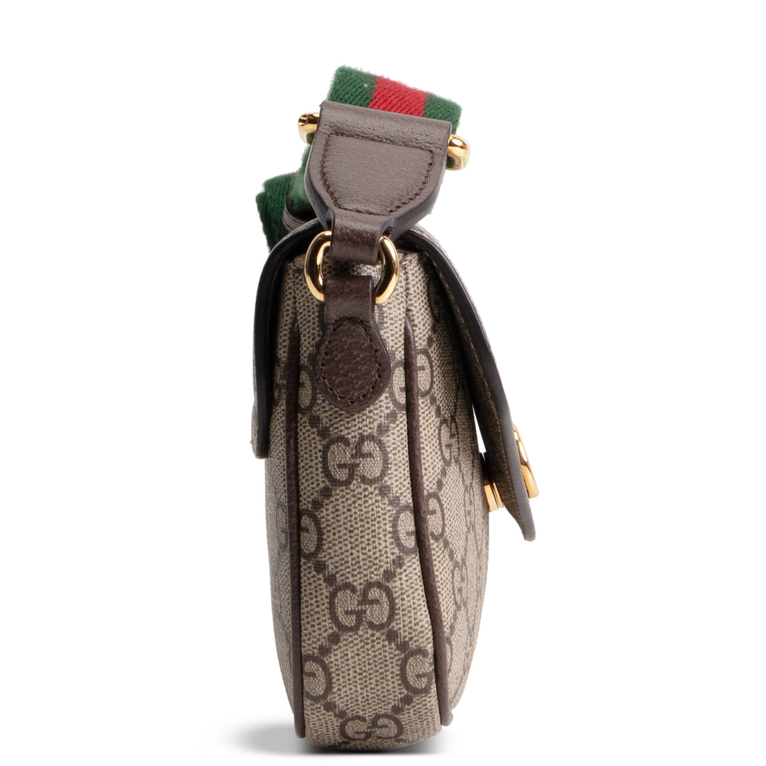 GUCCI GG Supreme Ophidia Pochette - Beige & Ebony