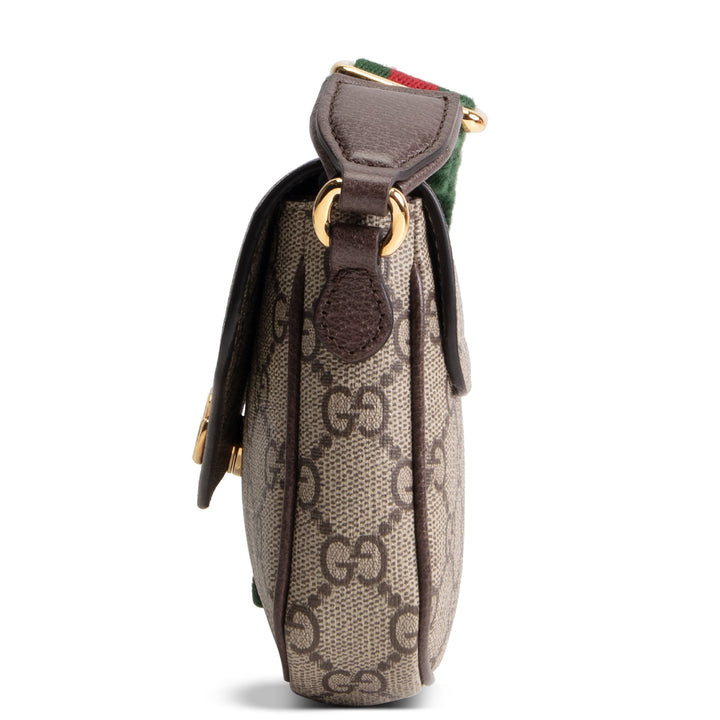 GUCCI GG Supreme Ophidia Pochette - Beige & Ebony