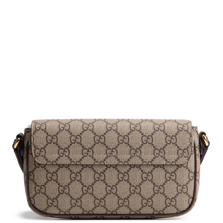 GUCCI GG Supreme Ophidia Pochette - Beige & Ebony