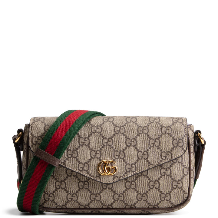 GUCCI GG Supreme Ophidia Pochette - Beige & Ebony