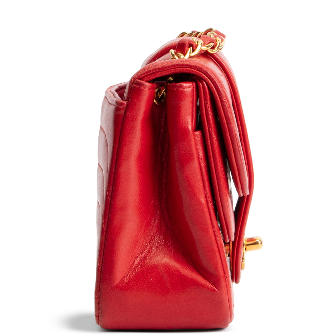 CHANEL Vintage Mini Horizontal Quilt Double Flap Bag