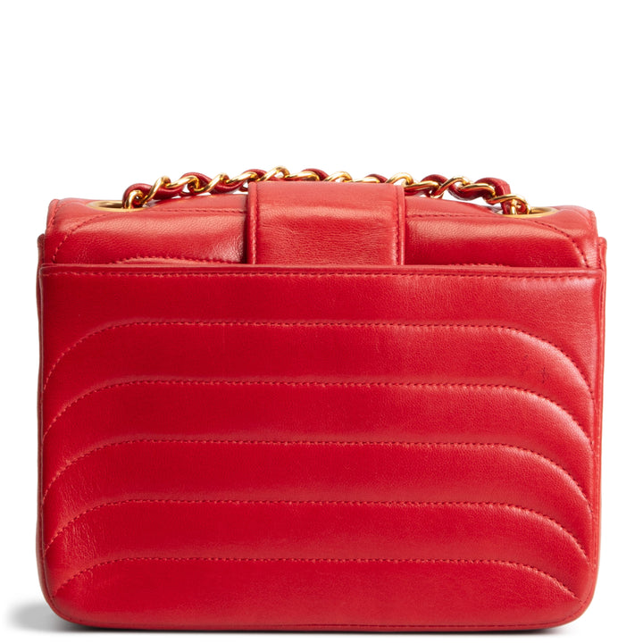 CHANEL Vintage Mini Horizontal Quilt Double Flap Bag