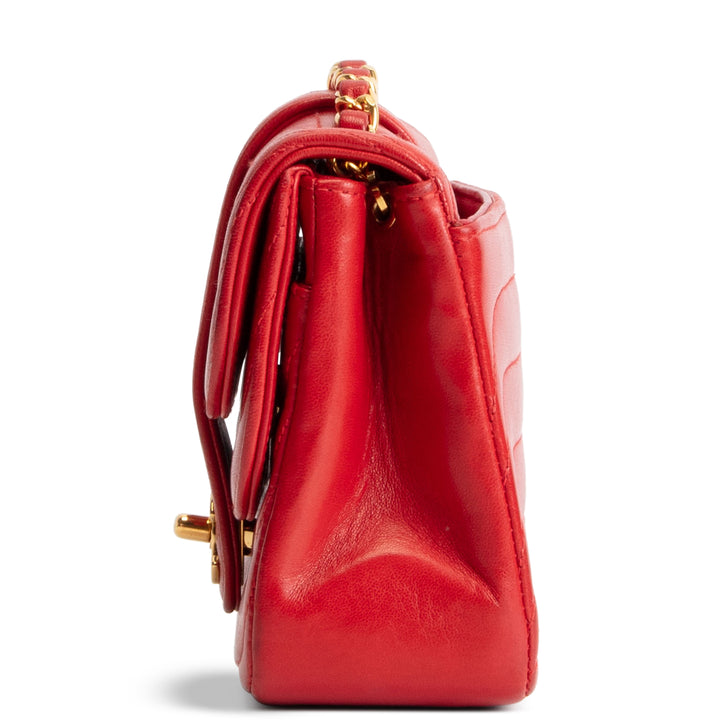 CHANEL Vintage Mini Horizontal Quilt Double Flap Bag