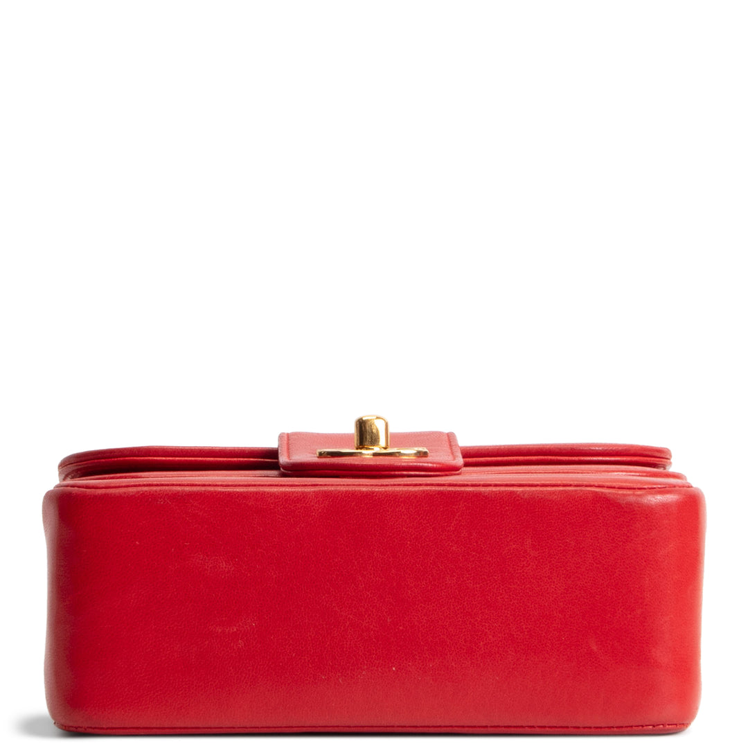 CHANEL Vintage Mini Horizontal Quilt Double Flap Bag