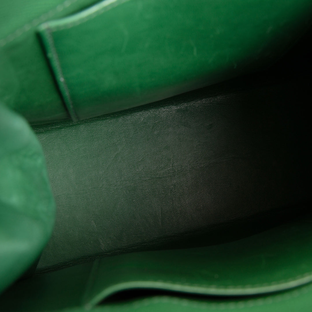 HERMES Vintage Courchevel Kelly Sport MM - Vert Benghal