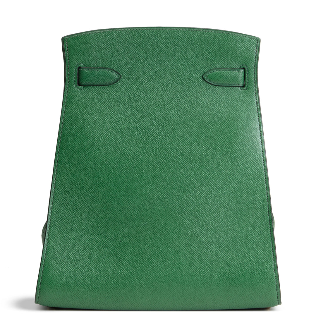 HERMES Vintage Courchevel Kelly Sport MM - Vert Benghal
