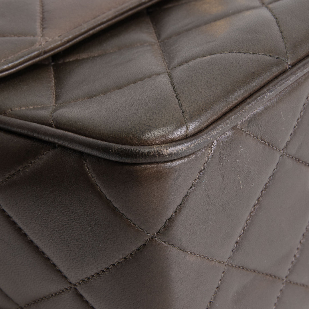 CHANEL Vintage XL Square Single Flap Crossbody