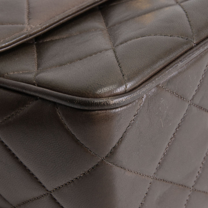 CHANEL Vintage XL Square Single Flap Crossbody