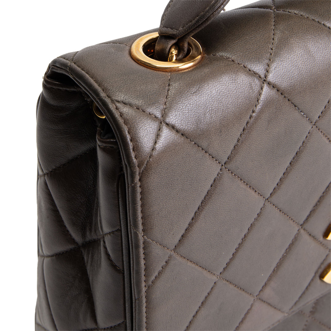 CHANEL Vintage XL Square Single Flap Crossbody