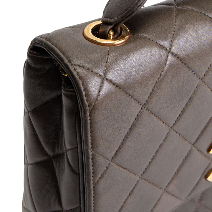 CHANEL Vintage XL Square Single Flap Crossbody