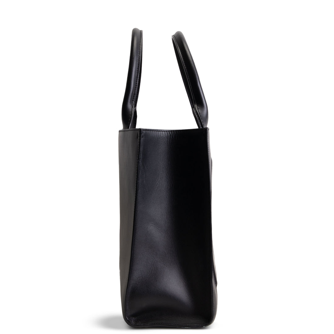 DOLCE & GABBANA Leather Daily DG Tote - Black