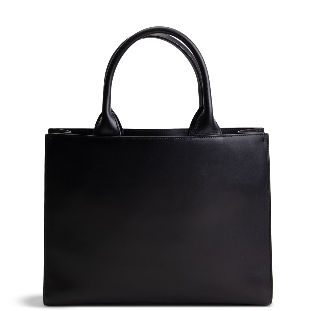 DOLCE & GABBANA Leather Daily DG Tote - Black