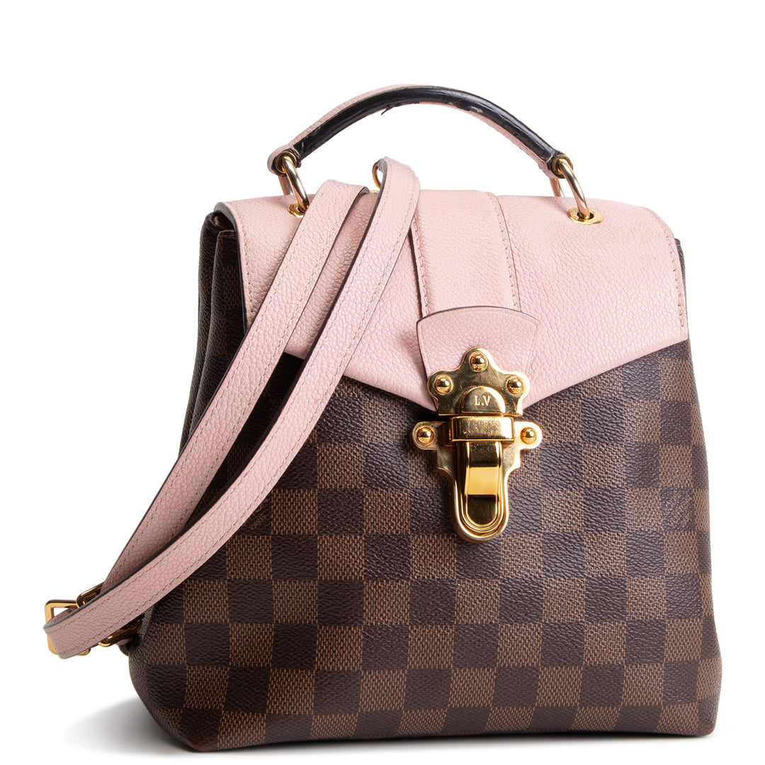 LOUIS VUITTON Damier Ebene Clapton Backpack -Magnolia Pink OUTLET FINAL SALE