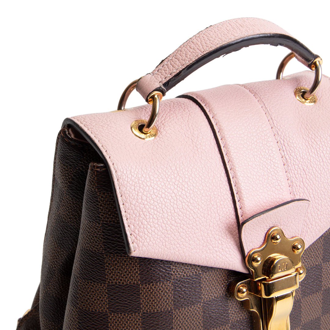 LOUIS VUITTON Damier Ebene Clapton Backpack -Magnolia Pink OUTLET FINAL SALE