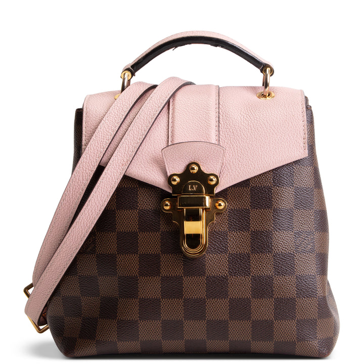 LOUIS VUITTON Damier Ebene Clapton Backpack -Magnolia Pink OUTLET FINAL SALE