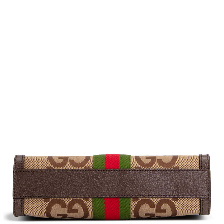 GUCCI GG Jumbo Canvas Ophidia Chain Clutch