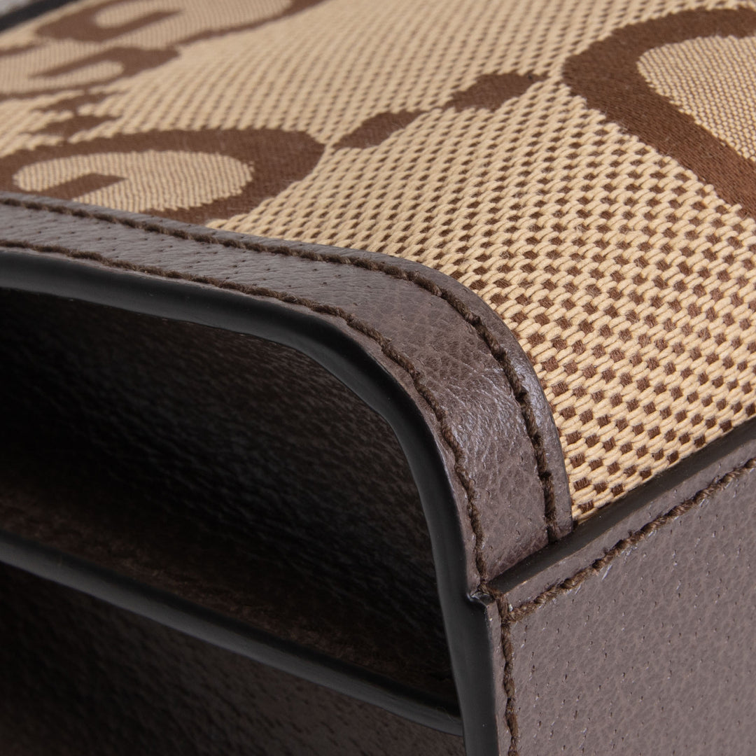 GUCCI GG Jumbo Canvas Ophidia Chain Clutch