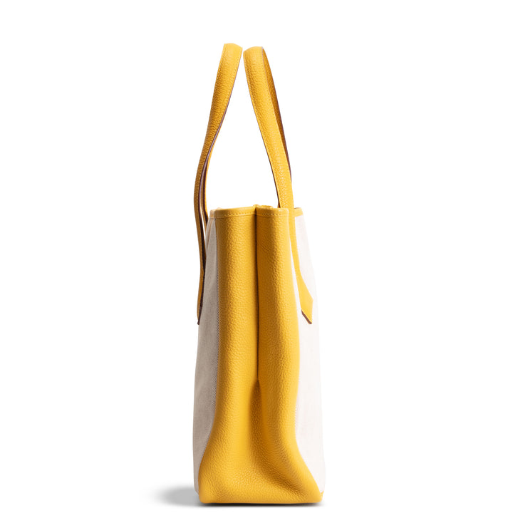 HERMES Toile Victoria II Cabas Tote 35 - Soleil