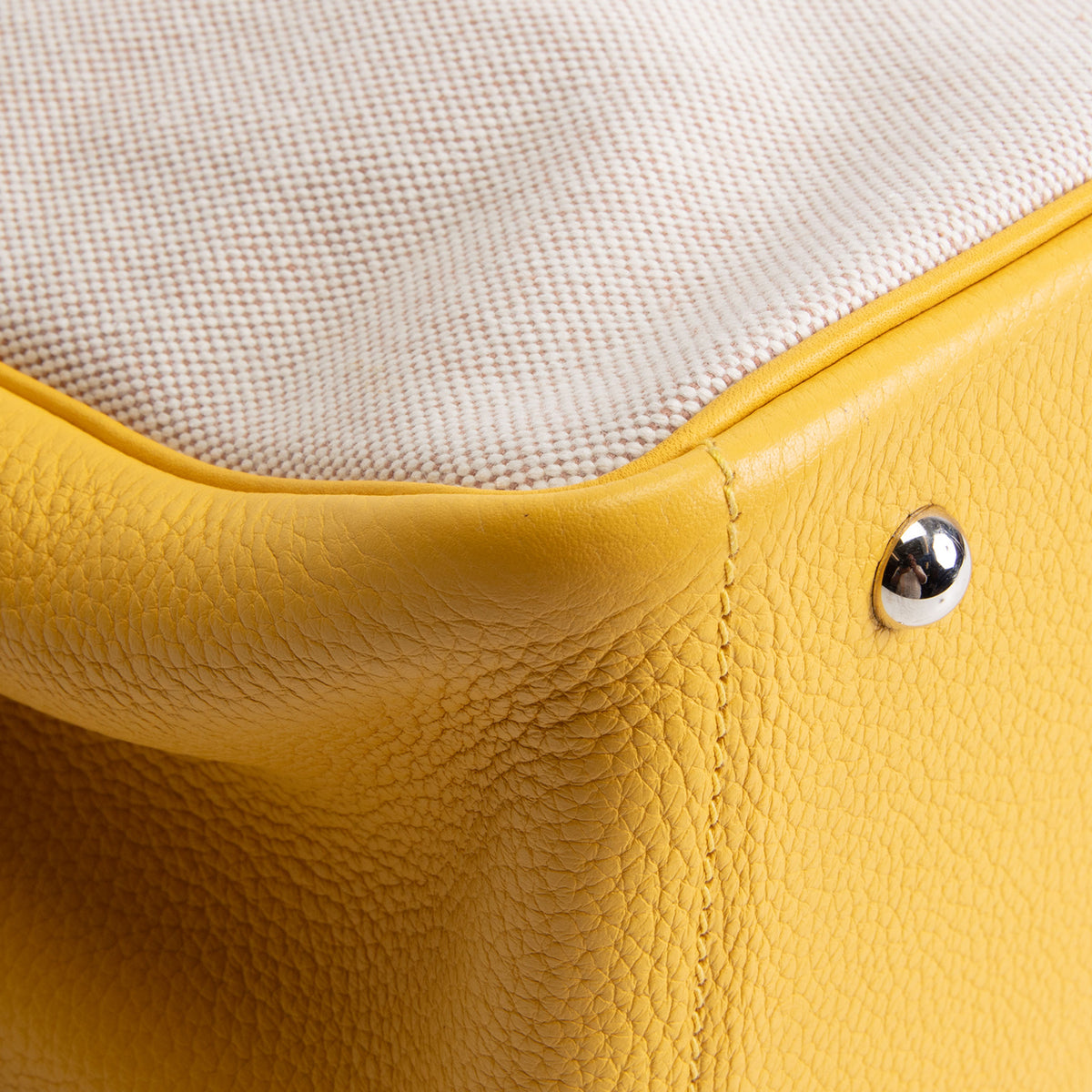 HERMES Toile Victoria II Cabas Tote 35 - Soleil