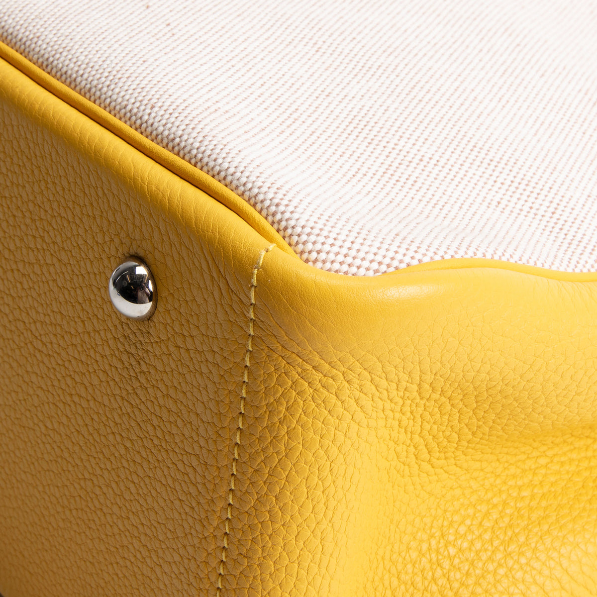 HERMES Toile Victoria II Cabas Tote 35 - Soleil
