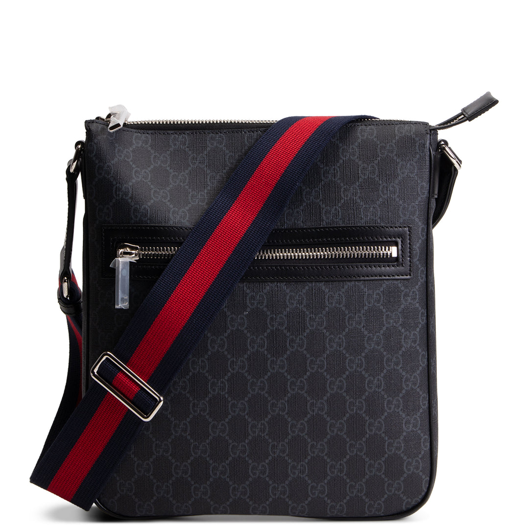 GUCCI GG Supreme Messenger XL - Black