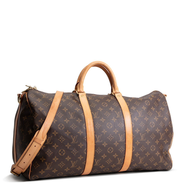 LOUIS VUITTON Monogram Keepall Bandouliere 50
