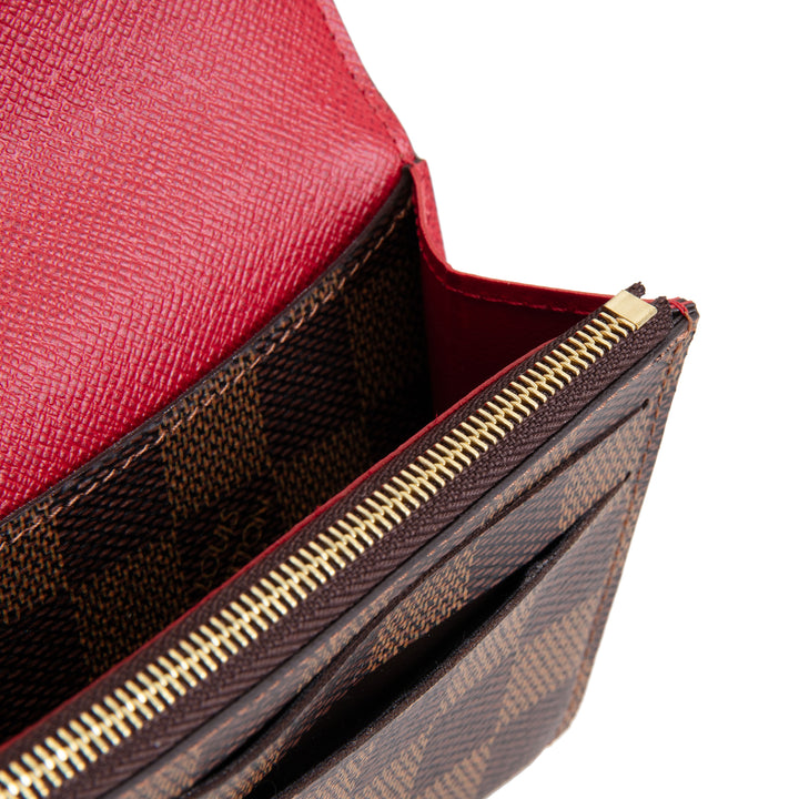 LOUIS VUITTON Emilie Wallet - Damier Ebene