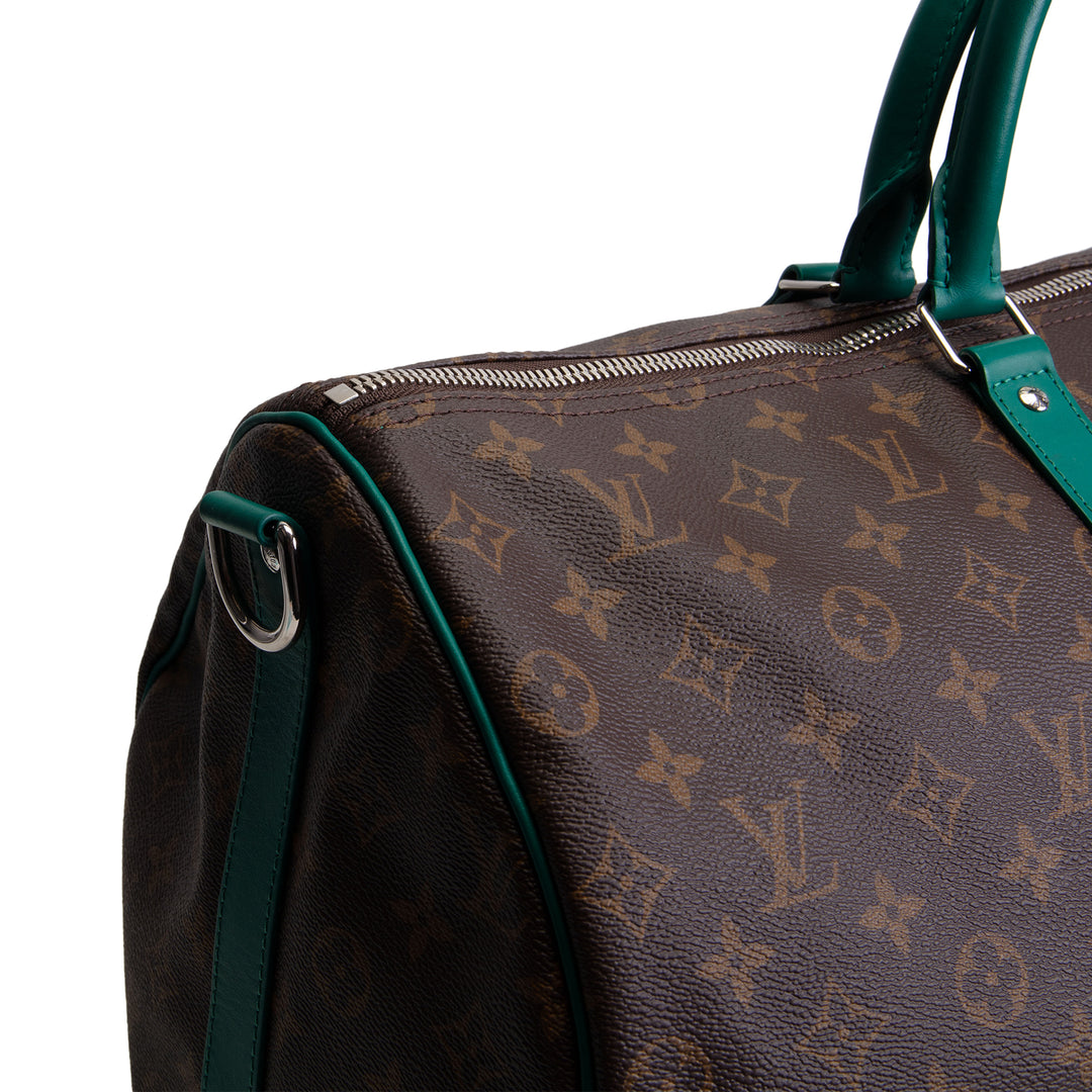 LOUIS VUITTON Monogram Keepall Bandouliere 50 - Borneo Green Trim