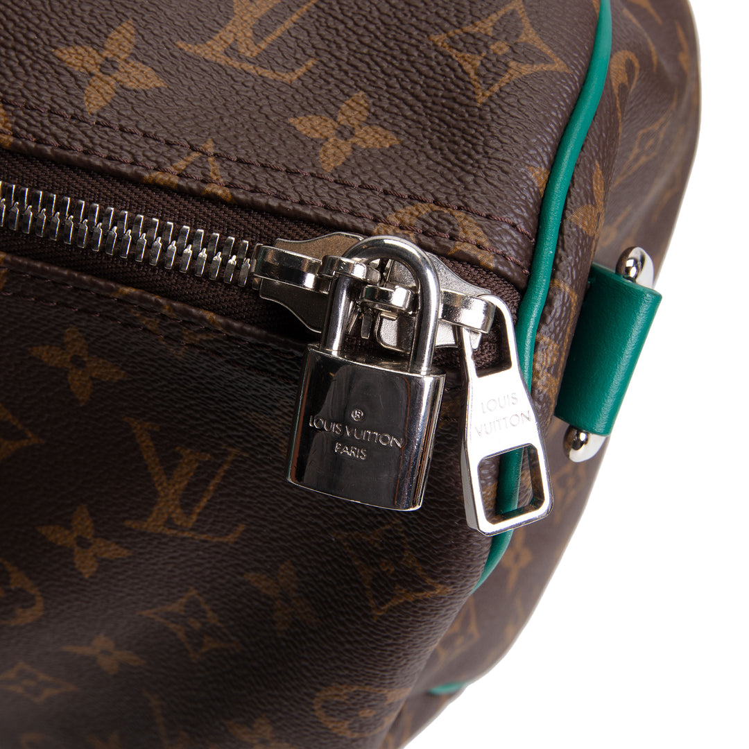 LOUIS VUITTON Monogram Keepall Bandouliere 50 - Borneo Green Trim