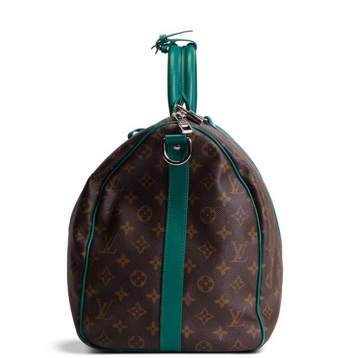 LOUIS VUITTON Monogram Keepall Bandouliere 50 - Borneo Green Trim