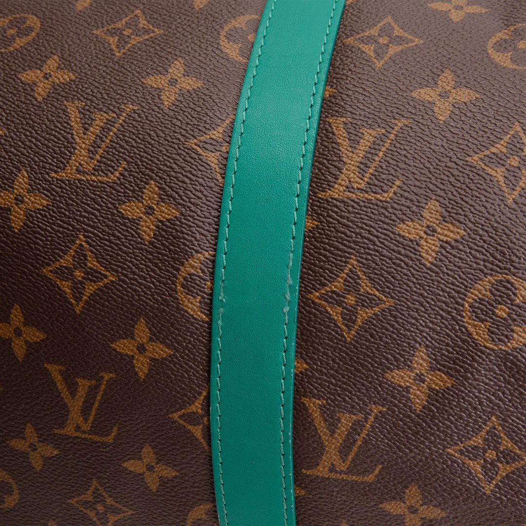 LOUIS VUITTON Monogram Keepall Bandouliere 50 - Borneo Green Trim
