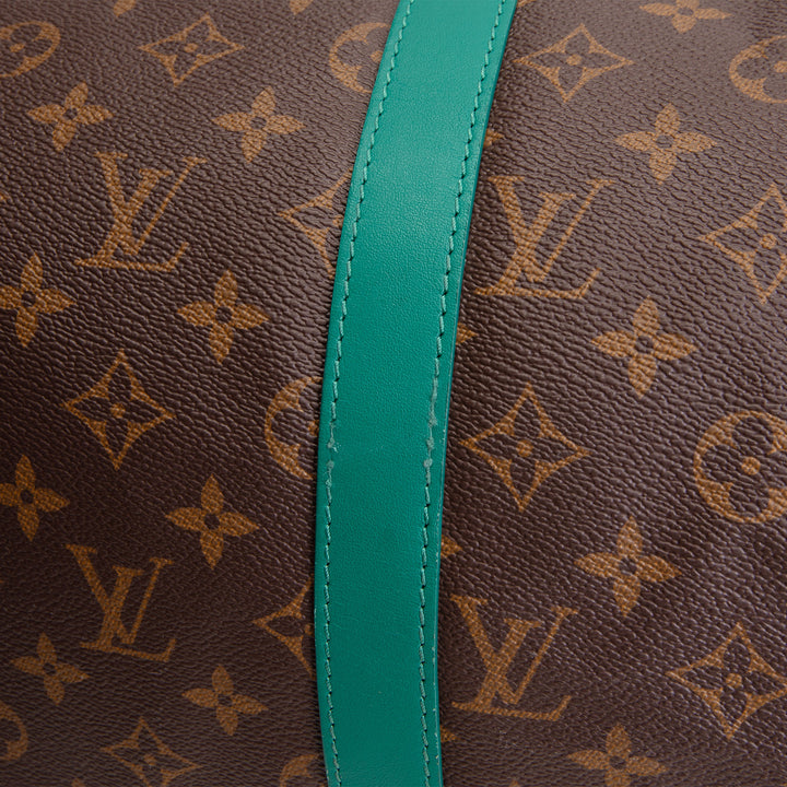 LOUIS VUITTON Monogram Keepall Bandouliere 50 - Borneo Green Trim
