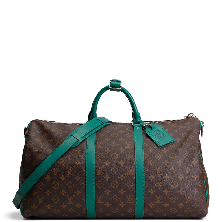 LOUIS VUITTON Monogram Keepall Bandouliere 50 - Borneo Green Trim