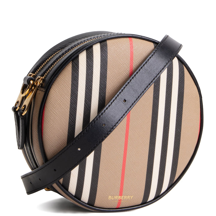 BURBERRY Louise Round Icon Stripe Bag