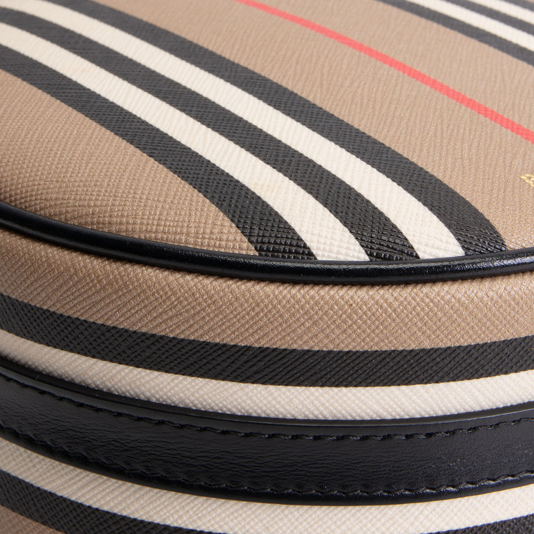 BURBERRY Louise Round Icon Stripe Bag