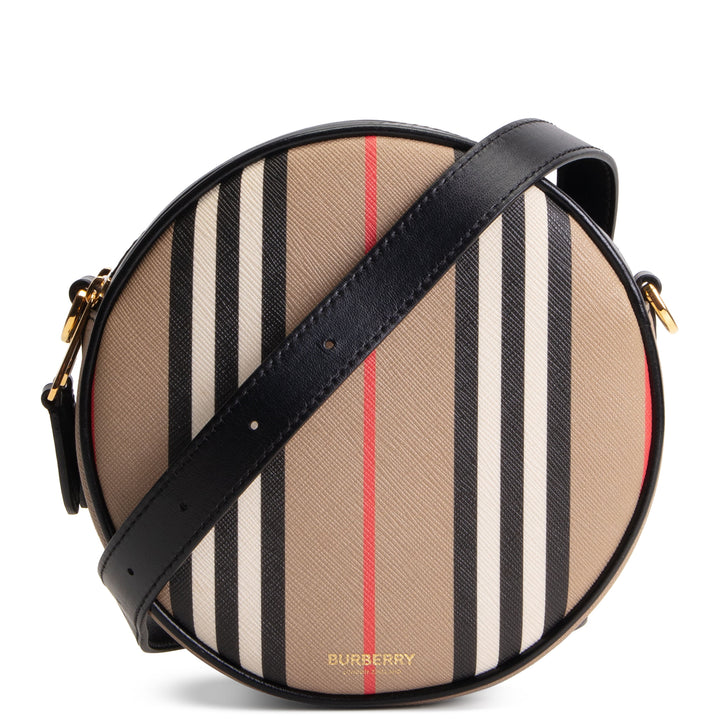 BURBERRY Louise Round Icon Stripe Bag