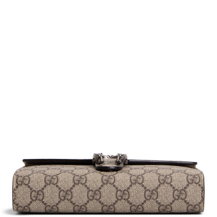 GUCCI GG Supreme Dionysus Chain Wallet - Beige & Ebony