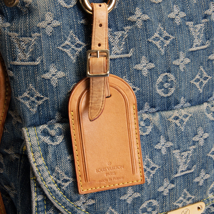 LOUIS VUITTON Denim Sac Plat - Blue