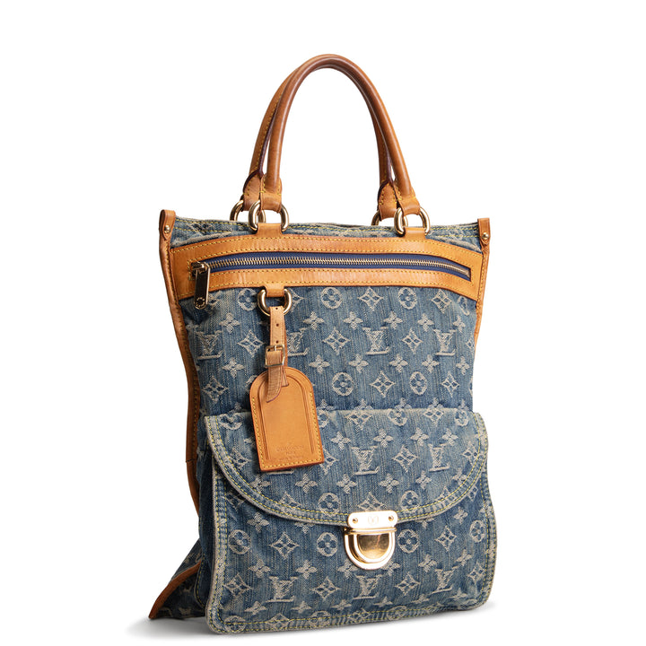LOUIS VUITTON Denim Sac Plat - Blue