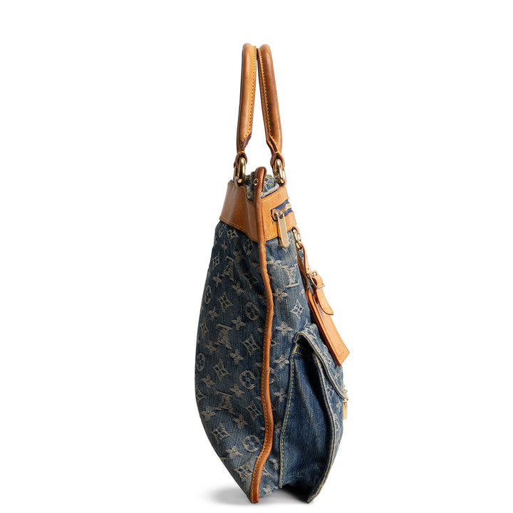 LOUIS VUITTON Denim Sac Plat - Blue