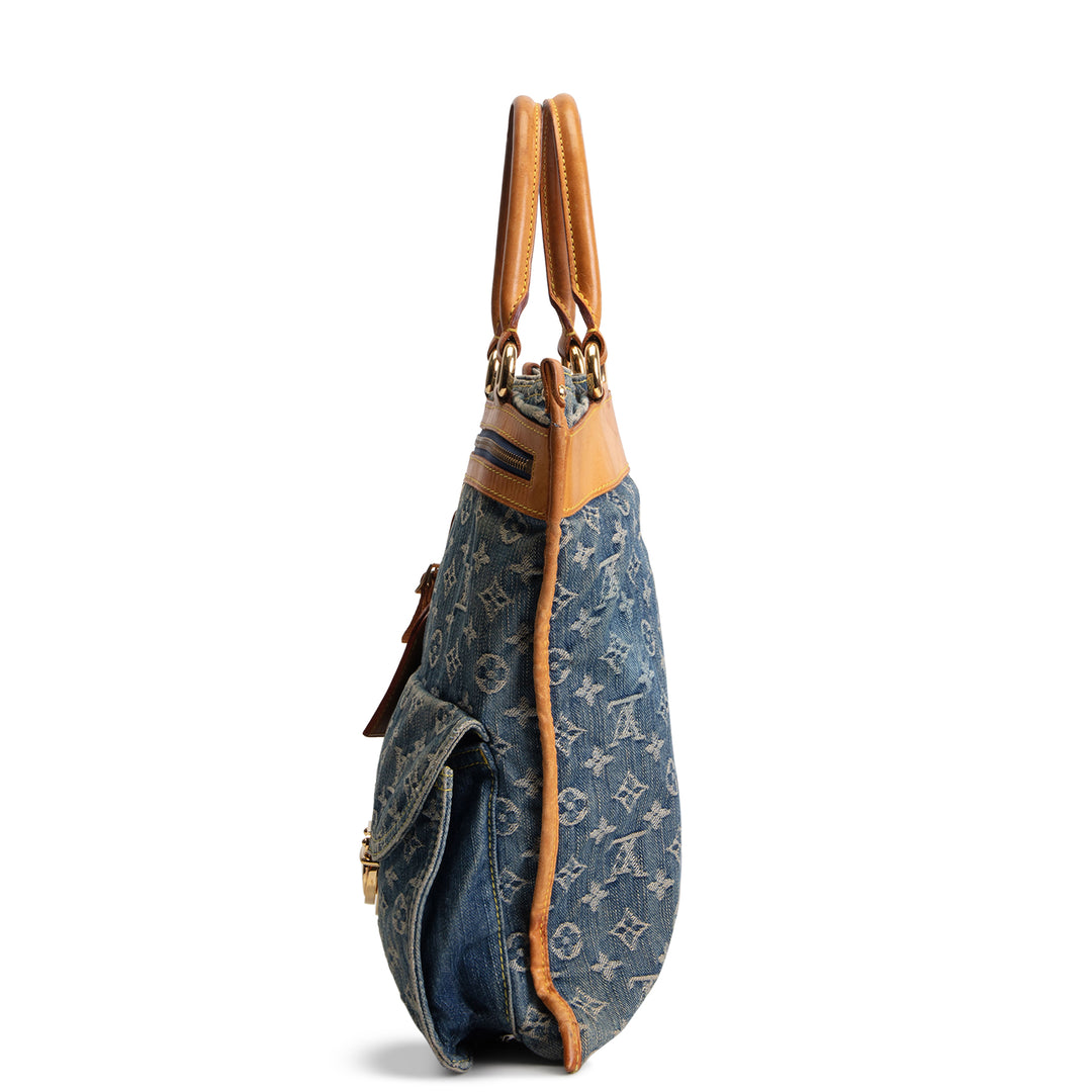 LOUIS VUITTON Denim Sac Plat - Blue
