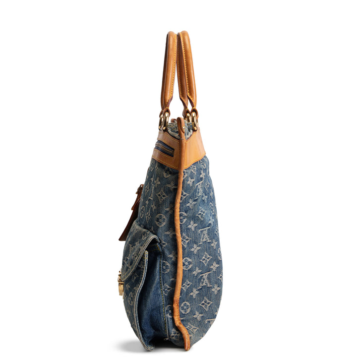 LOUIS VUITTON Denim Sac Plat - Blue